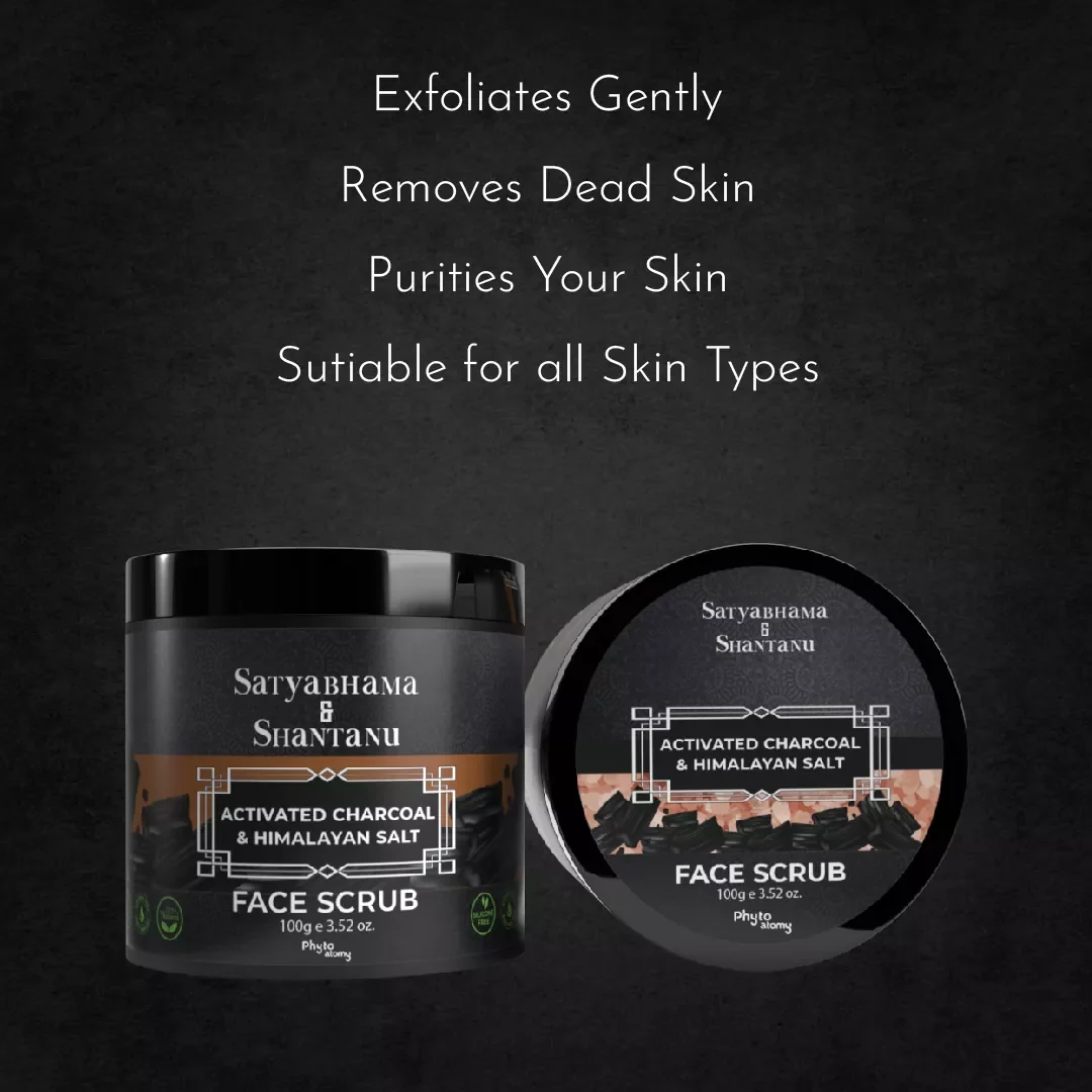 RBV B2B Activated Charcoal and Himalayan Salt Face Scrub  (100g)-24 Pcs.